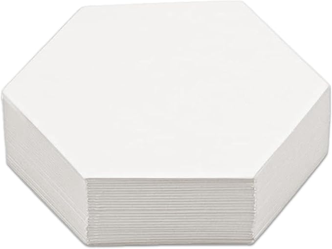 LaserThing Quilting Paper Templates | Handy Tools for Crafting Quilt Patterns | Ideal for Precision Quilting Projects | Includes 1'' Hexagon EPP Set - 100 Pieces