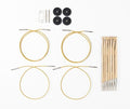 Knit Picks WeCrochet Wood Interchangeable Tunisian Crochet Hook Set - US E-K (Sunstruck)