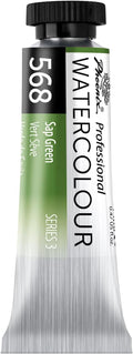 PHOENIX Professional Watercolor Paint Single Tube - 0.47 Fl Oz / 14ml - Sap Green