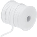 MECCANIXITY 1/4 Inch Double Fold Bias Tape Polyester Continuous Bulk Bias Tape for Sewing,Seaming Quilting Hemming Binding Crafts (White 25 Yards)