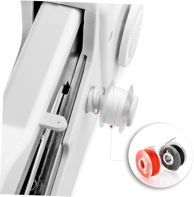 NUOBESTY Singer Handheld Sewing Machine Portable Lightweight White for Home and Travel Random Color