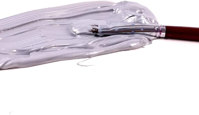 Mont Marte Discovery School Acrylic, Silver, 1/2 Gallon (2 Liter). Ideal for Students and Artists. Excellent Coverage and Fast Drying. Pump Lid Included.