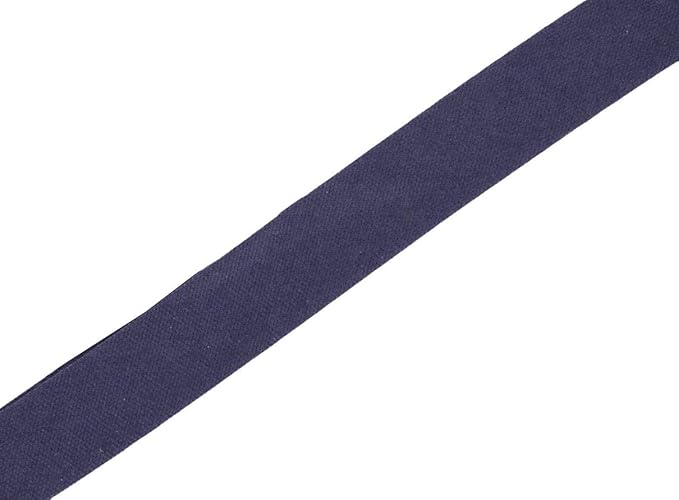 Mandala Crafts 55 Yards 1/2 Inch Navy Blue Double Fold Bias Tape for Sewing - Bias Binding Tape for Quilting Binding, Hemming, Seam, and Fabric Piping