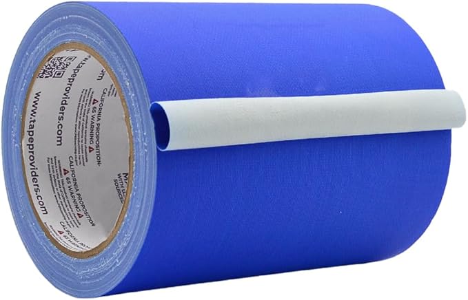 WOD GTC12 Gaffer Tape, Dark Blue Low Gloss Finish Film, 6 inch x 60 ft. Residue Free, Non Reflective Cloth Fabric, Secure Cords, Water Resistant, Photography, Filming Backdrop, Production