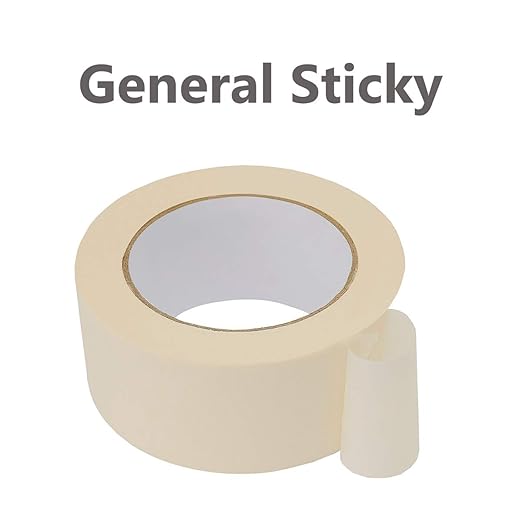 Lichamp Wide Masking Tape 2 inches, White Masking Tape Bulk Multi Pack, General Purpose & High Performance, 1.95 inches x 55 Yards x 4 Rolls (220 Total Yards)