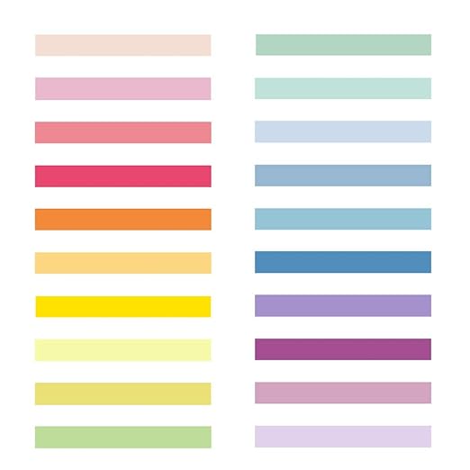 VIVIQUEN Washi Tape Set 40 Rolls Masking Tape Pack Colorful Decorative Thin Tapes Fit DIY Scrapbooking Crafts Gift Wrapping Tapes(5MM and 3MM Wide)