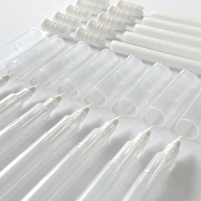 Kuretake Karappo Pen, Fine tip 5pcs Set, Empty refillable Ink Pen, for Lettering, Calligraphy, Illustration, Drawing, Made in Japan