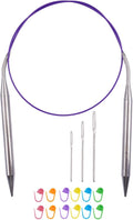 Circular Knitting Needles 32inches/80cm,Size US 13(9mm) Stainless Steel Round Knitting Needles for Handmade Knitting DIY