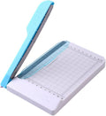Paper Cutter Mini Paper Trimmer Guillotine Cutter 6 Inch (155mm) Grid Line Panel Scale Paper Cutter for Craft Paper Photos Cards Scrapbooking Office Home Supplies