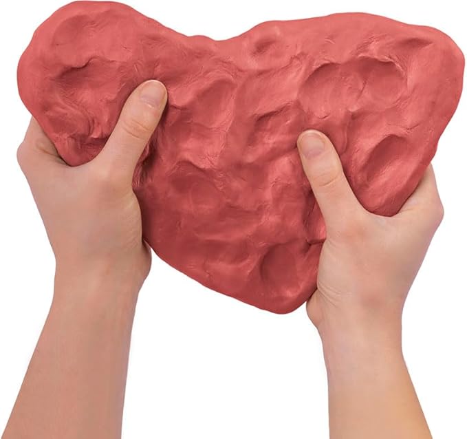 Jovi - Air Dry Modeling Clay, Set of 3 Units, 1.1lb Each, Total of 3.3 lb, No Oven Needed, Terracotta Color, Pottery Clay for Arts and Crafts Projects (P88/3)