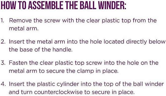 Knit Picks Yarn Ball Winder for Knitting and Crocheting (Purple)