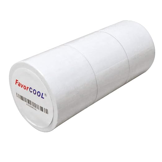 3 Pack Pipe Wrap Tape with PVC Backing, 50' Length X 2" Width White Insulation Tape, Chemical Resistant for Insulation and Protection of Electrical Wires, Water Pipes and Underground Pipes
