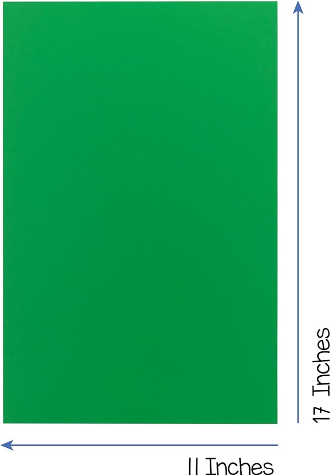 Hygloss Bright Colored Cardstock - 11x17-Inch, 12 Assorted Colors, 240 Sheets, 65 lb/ 176 gsm, Fade-Resistant, Acid-Free Color Card Stock Paper