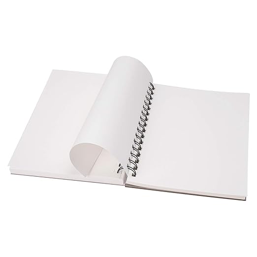 Amazon Basics Sketch Pad for Artists, 67 lb. / 100 gsm, 100 Sheets, 5.5"x8.5", White
