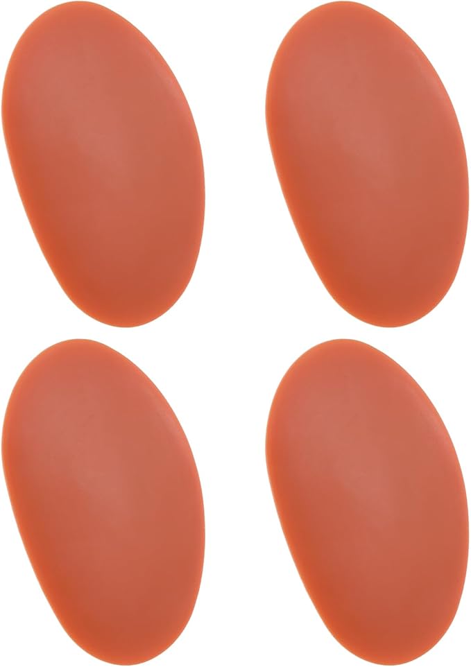 HARFINGTON 2pcs Pottery Ribs 8.8cm x 5.5cm Soft Silicone Rubber Clay Ceramic Sculpting Tools for Finishing Shaping and Smoothing Removing Finger Marks