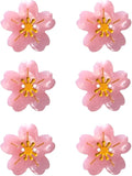 Pink Flower Shaped Buttons for Crafts,Acetate Button for Clothes,Buttons for Sewing,Button Bulk,Pack of 6