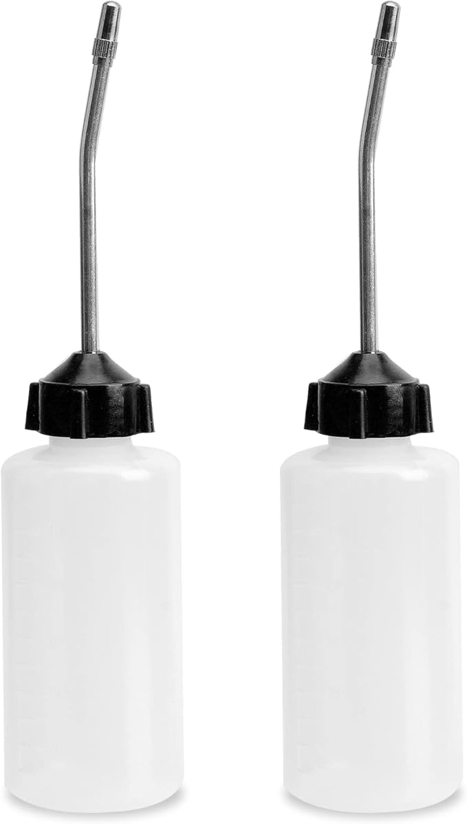 2PCS Sewing Machine Oiler, 120ml Screw on Cap Extended Spout Oil Bottle Sewing Machine Oil Dispenser