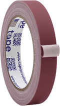 WOD GTC12 Gaffer Tape, Burgundy Low Gloss Finish Film, 3/4 inch x 60 ft. Residue Free, Non Reflective Cloth Fabric, Secure Cords, Water Resistant, Photography, Filming Backdrop, Production