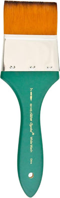 Silver Brush Limited 6814S-3 Crystal Wide Wash Paintbrush for Watercolor, & Acrylic Painting, Size 3 Inches, Short Handle