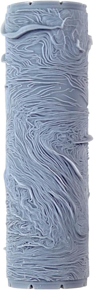 Wood Grain Clay Texture Roller (4") - Seamless Set #02 - Embossing Pattern Roller for Polymer & Ceramic Clay, Pottery & Crafts