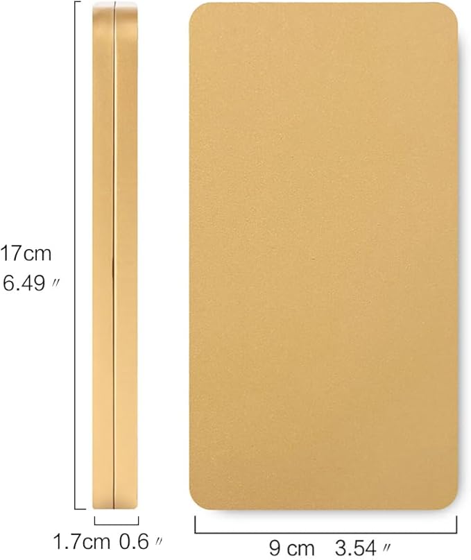 Portable Watercolor Tins Paint Palette with 40Pcs Empty Half Pans and Magnetic Squares, Small Travel Metal Paint Box with Acrylics Painting Art Drawing.Gold