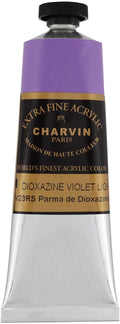 Charvin Extra Fine Professional Artist Acrylic Paint Colors, Nature Themed Hues, 150ml Dioxazine Violet Light