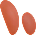 HARFINGTON 2pcs Pottery Ribs Soft Silicone Rubber Clay Ceramic Sculpting Tools for Finishing Shaping and Smoothing Removing Finger Marks Small & Large