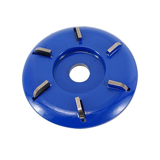 Wood Turbo Carving Disc 6 Teeth for Angle Grinder 4 or 4 1/2" with 5/8" Arbor Upgraded, DIY Wood Carving Tools Cutting Wheel for Fast Sculpting(6 Arc Blade)