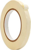 WOD MTC5 Colored Masking Tape, White, 1/2 inch x 60 yds. Colorful Teacher Painters Tape for Fun DIY Art & Crafts, Lab Labeling, Writable & Classroom Decorations