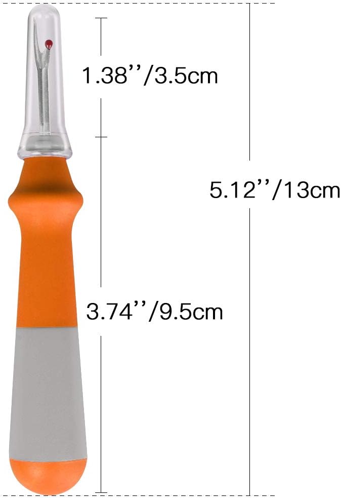 Lhedon Seam Ripper 3 PCS, Seam Rippers for Sewing, Ergonomic Grip, Colorful Large Thread Stitch Remover Tool Handy Stitch Rippers for Sewing Crafting Removing Hems and Seams