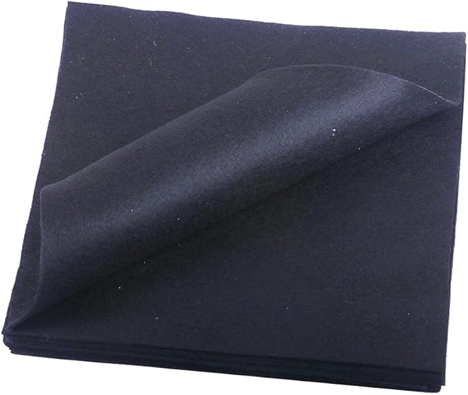 YYCRAFT Soft Felt Sheets 6 X 6 Inch Felt Fabric Squares Patchwork Sewing DIY Craft 1.6mm Thick - 40 Pcs,Navy