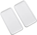 Porcelain Watercolor Palette, Ceramic Artist Paint Palette, Watercolor Mixing Tray for Watercolor Gouache Acrylic Oil Painting（10 * 4.7'' Rectangle 2Pcs）