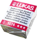 LUKAS 1862 Aquarell Artists' Watercolor Pans, Cadmium Red Deep Half Pan - Vibrant Professional Grade Watercolor Paint - Easy-to-Wet, Intense Color, Long-lasting - Ideal for Professional Watercolorists