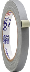 WOD GTC12 Gaffer Tape, Gray Low Gloss Finish Film, 1/2 inch x 60 ft. Residue Free, Non Reflective Cloth Fabric, Secure Cords, Water Resistant, Photography, Filming Backdrop, Production