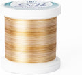YLI Threads Silk Thread – 100 wt Fine Japanese Silk for Appliqué, EPP, and Quilting - Variegated Gold