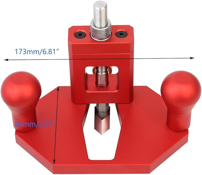 Router Plane Hand Wood Planer, Handheld Woodworking Tool, Woodworking Carpenter Tools Adjustable Woodcraft Trimming Knife Depth Stop Planer Wood Chamfering Slottinge (Red)