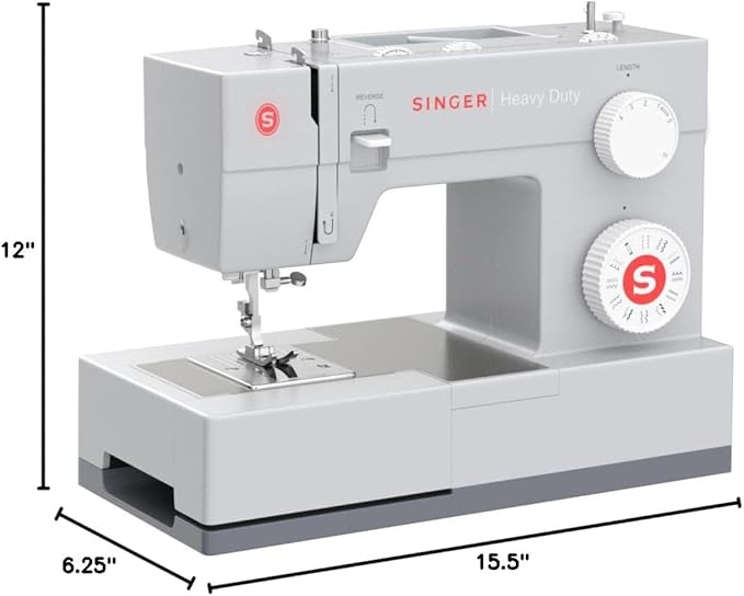 SINGER Heavy Duty 4423 High Speed Sewing Machine with Accessory Kit | Strong Motor With Enhanced Piercing Power, 97 Stitch Applications, Full Metal frame, 1-step Buttonhole & LED Light