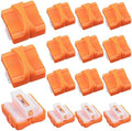 15 Pieces Paper Cutter Replacement Blade with Security Safeguar Paper Trimmer Blades Refill(Orange)