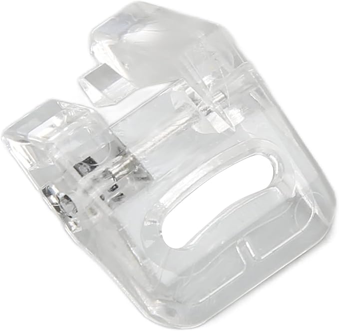 R Presser Foot, Wear Transparent Texture Plastic Material Leather Presser Foot for Viking Embroidery Machine Designs Accessories