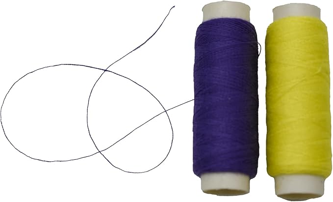 Maydahui Sewing Thread Assorted Spools 39 Color Kit for Sewing Machine Polyester 402 (200 Yards Each) + 30 PCS Sewing Needles + 1 PCS Soft Measuring Tape + 2 PCS Needle-threaders (Pack of 72)