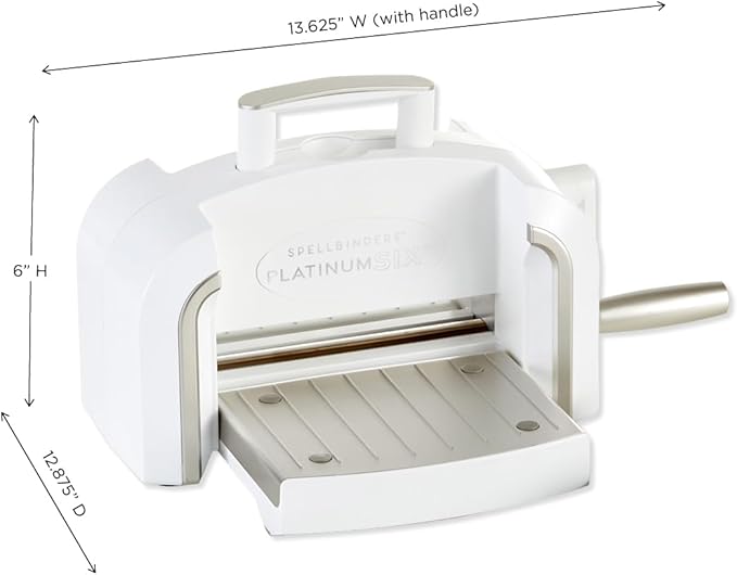 Spellbinders Platinum Die Cutting and Embossing Machine (6 Inch Platform + Universal Plate System)