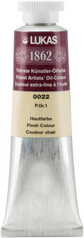 Lukas 1862 Professional German Oil Paint, Peach Pink 37 mL - w/Beeswax & Non-Yellowing Sunflower Oil, Short Drying Time, Smooth, Outstanding Lightfastness