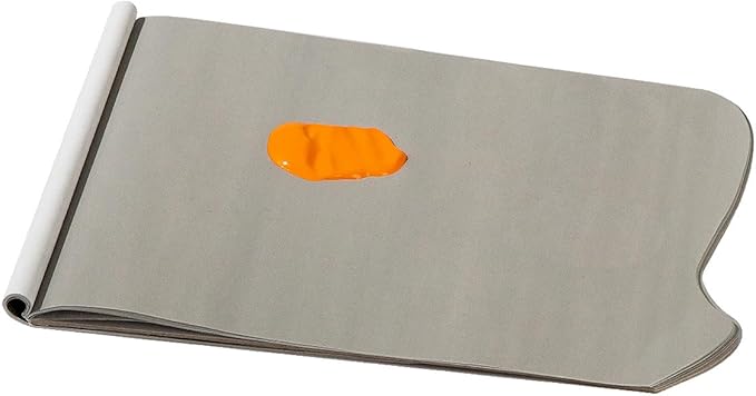 SoHo Urban Artist Disposable Paper Palettes - Grey-Toned 40-Sheet Paper Palette for Plein Air, Painting, Traveling, & More! - [Rectangle - 9x12]