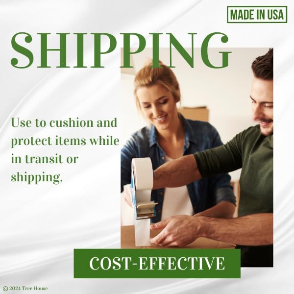 Tree House Packing Paper for Moving – 540 Newsprint Packing Paper Sheets – 27” x 17” Paper for Packing Dishes, Shipping, and Moving Supplies – Recyclable Movers’ Paper – Made in USA
