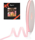 LIUYAXI 1/4" X 50 Yards Solid Pink Grosgrain Ribbon, Perfect for Crafts, Wedding Decor, DIY Hair Accessories, Sewing, Gift Package Wrapping and More