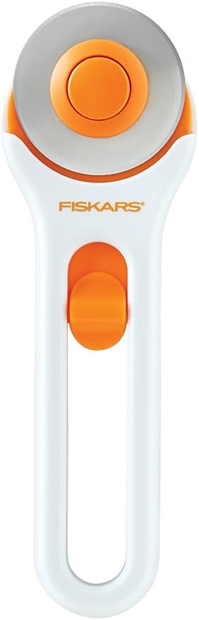 Fiskars Rotary Paper Edger, 45mm Premium Steel Blade, Ideal for Paper, Cardstock, Fabric and Vinyl