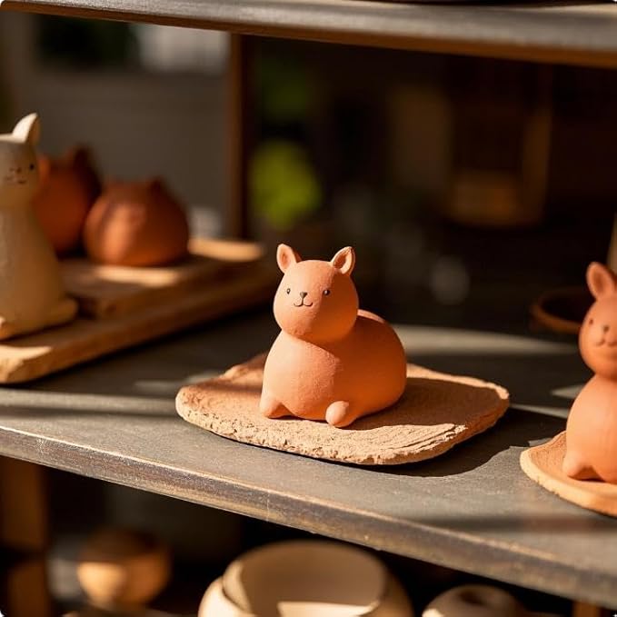 ZEHIQ Premium Air Dry Clay-2.2 lbs Natural Pottery Clay for Wheel Throwing, Hand Building, Sculpting Molding | No Baking Required, Self-Hardening | Beginner & Professional Artist Supplies(Terracotta)