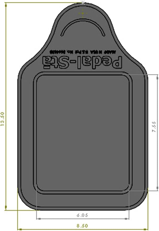New Mini Pedal-Sta Sewing Machine Pad 14"x 9" 100% American made