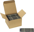 80 Count Single Color Crayons Bulk Pack - BLACK single color crayon refill - Regular size crayons (5/16" x 3-1/2")