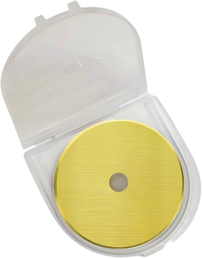 Rotary Cutter Blades, 60mm Replacement Blades 5-Pack, Fits Fiskars,OLFA,Martelli,Dremel,Truecut,DAFA,Fabric Cutting Blades Refill for Quilting Scrapbooking Sewing Arts &Crafts, SKS-7,(Titanium Coated)